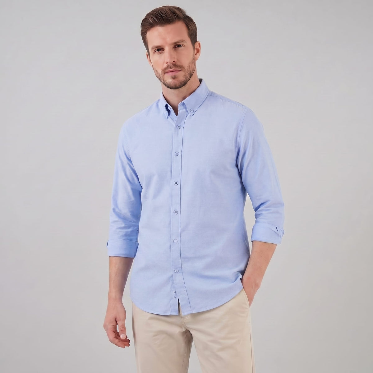 Herren Oxfordhemd Button-Down Regular Fit | Ingo_5