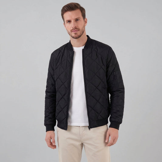 Herren Steppjacke im Bomber-Schnitt mit Rippbündchen | Walter_1