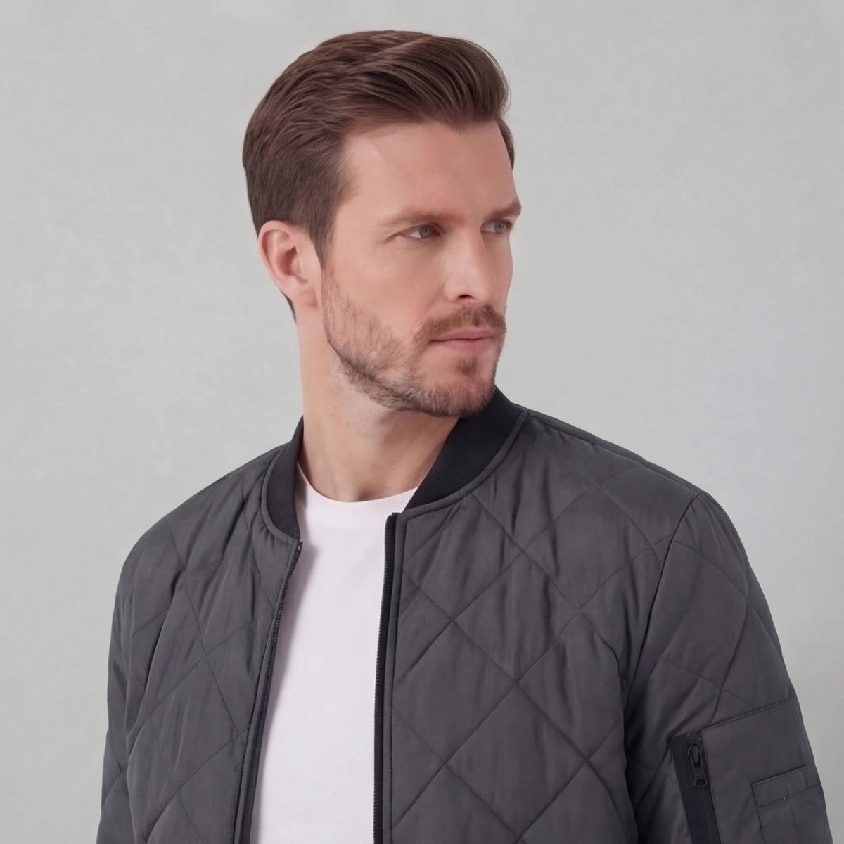 Herren Steppjacke im Bomber-Schnitt mit Rippbündchen | Walter_9