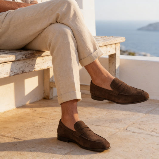 Herren Wildleder-Loafer mit Penny-Riemen | Ingmar_1