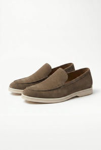 Herren Wildleder-Loafer mit Kontrastsohle | Ingo