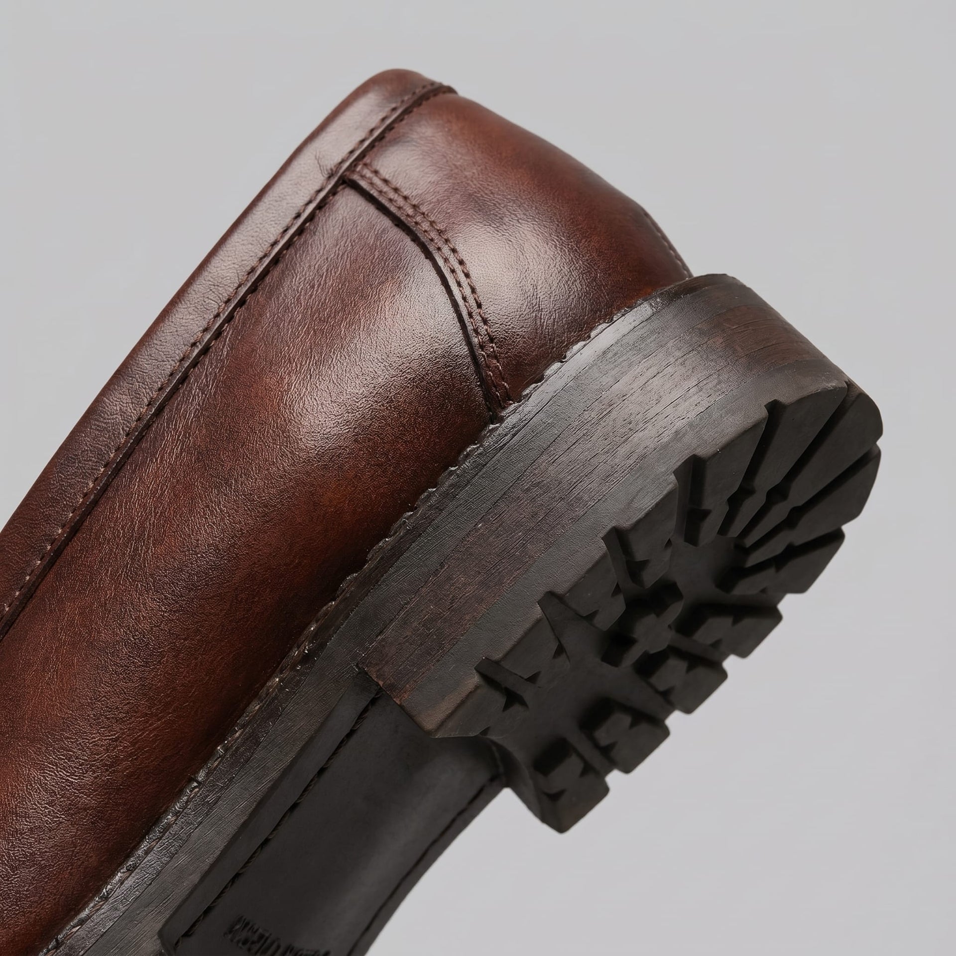 Herren Kunstleder-Loafer mit Lochmuster | Ingolf