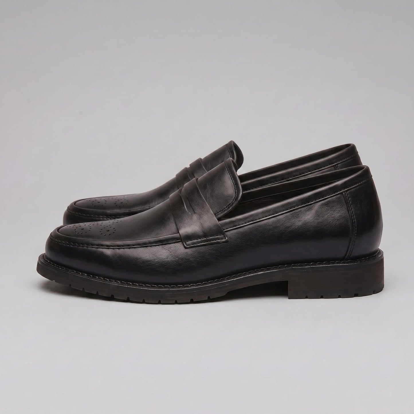 Herren Kunstleder-Loafer mit Lochmuster | Ingolf_6