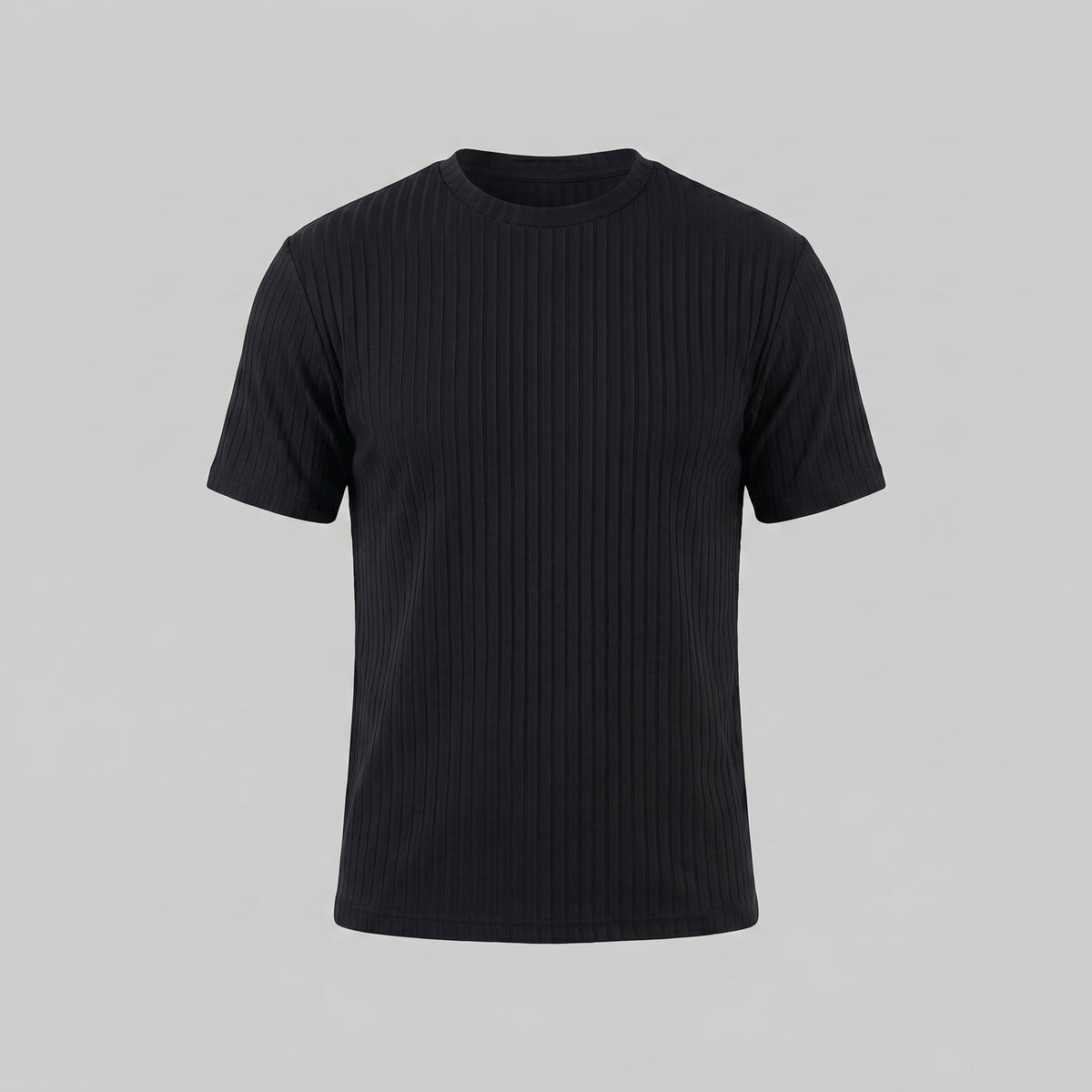 Herren Rippshirt Slim Fit mit Rundhalsausschnitt | Hellmut
