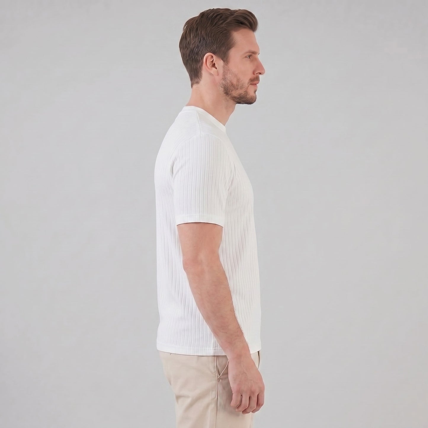 Herren Rippshirt Slim Fit mit Rundhalsausschnitt | Hellmut_2