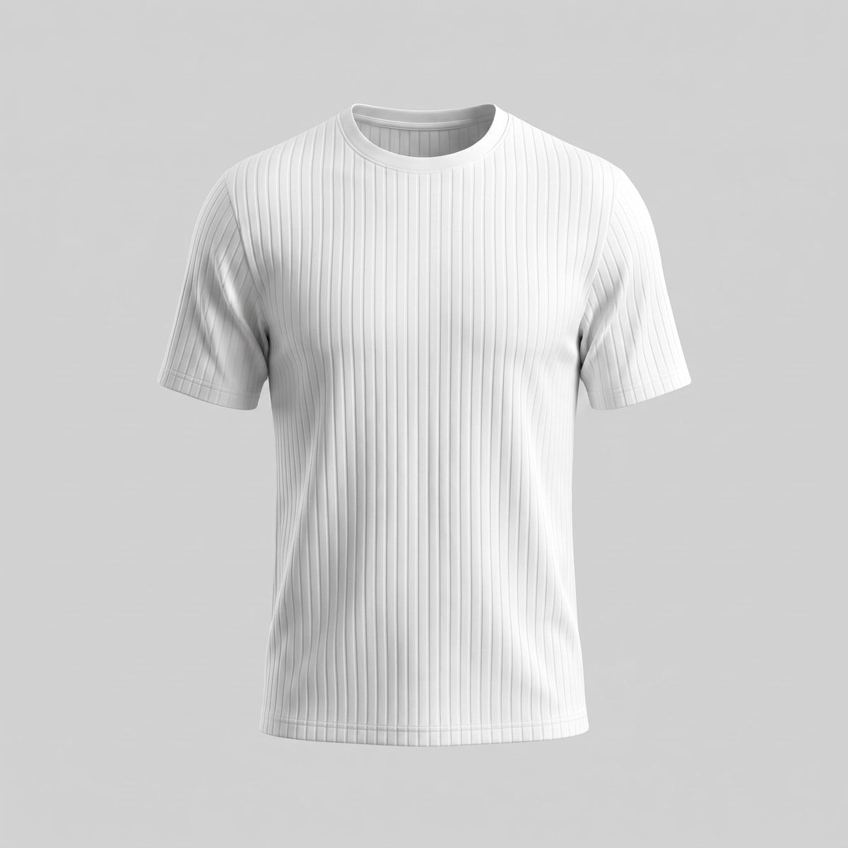 Herren Rippshirt Slim Fit mit Rundhalsausschnitt | Hellmut