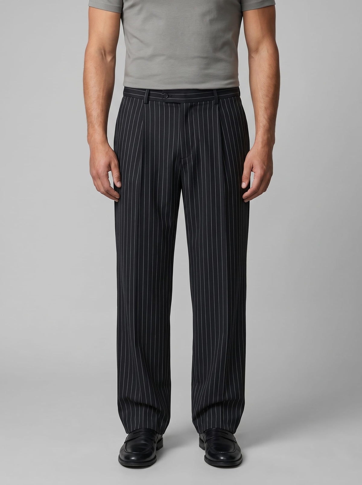 Herren Bundfaltenhose mit Nadelstreifen | Klemens