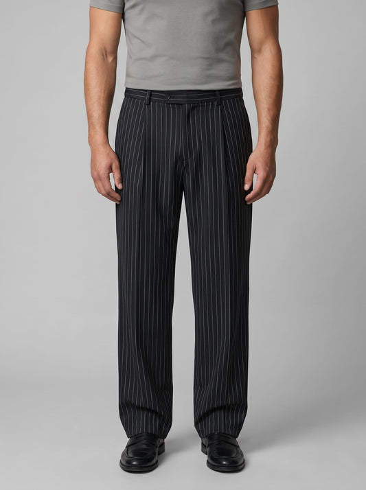 Herren Bundfaltenhose mit Nadelstreifen | Klemens_1