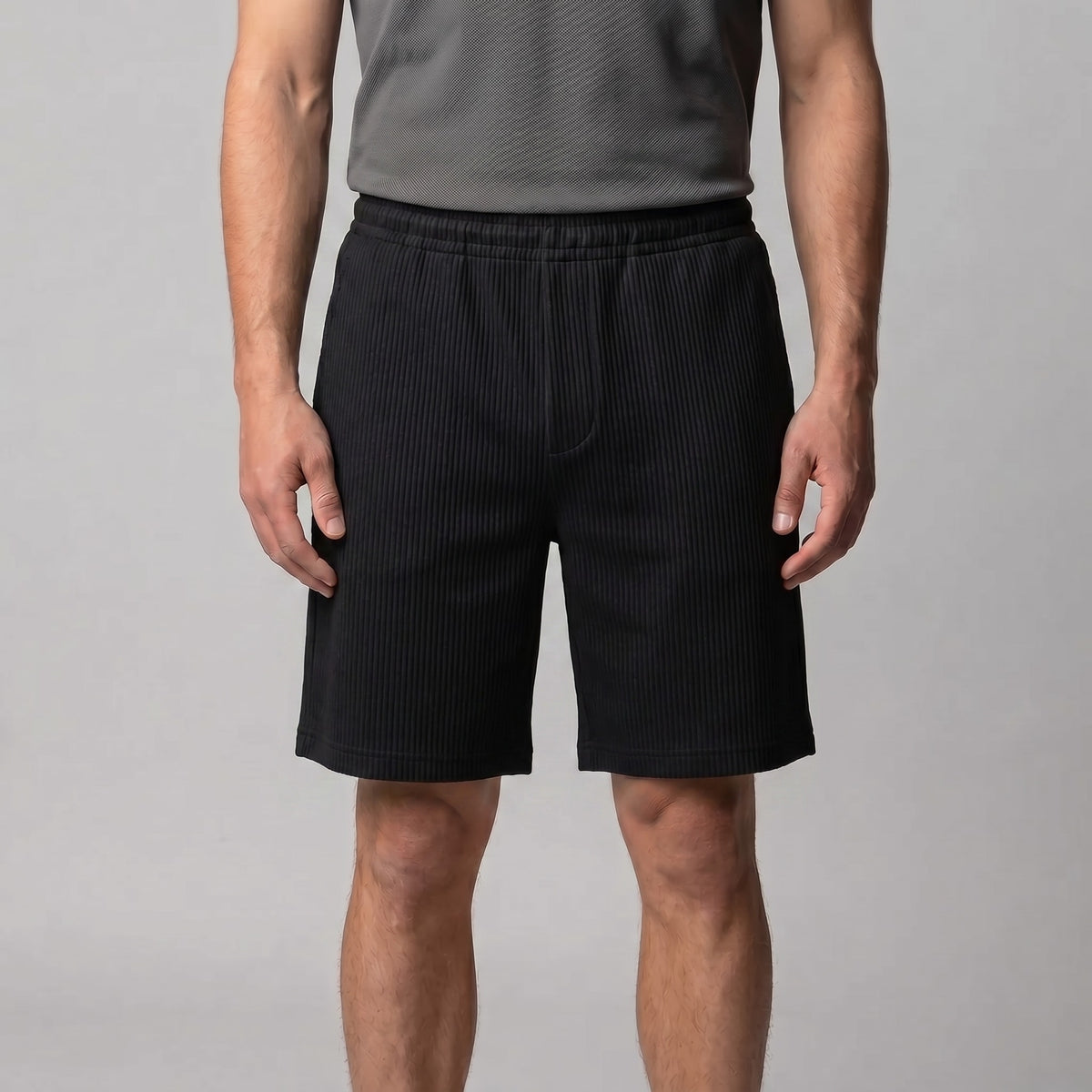 Herren Plisseeshorts mit Elastikbund | Roderich_6