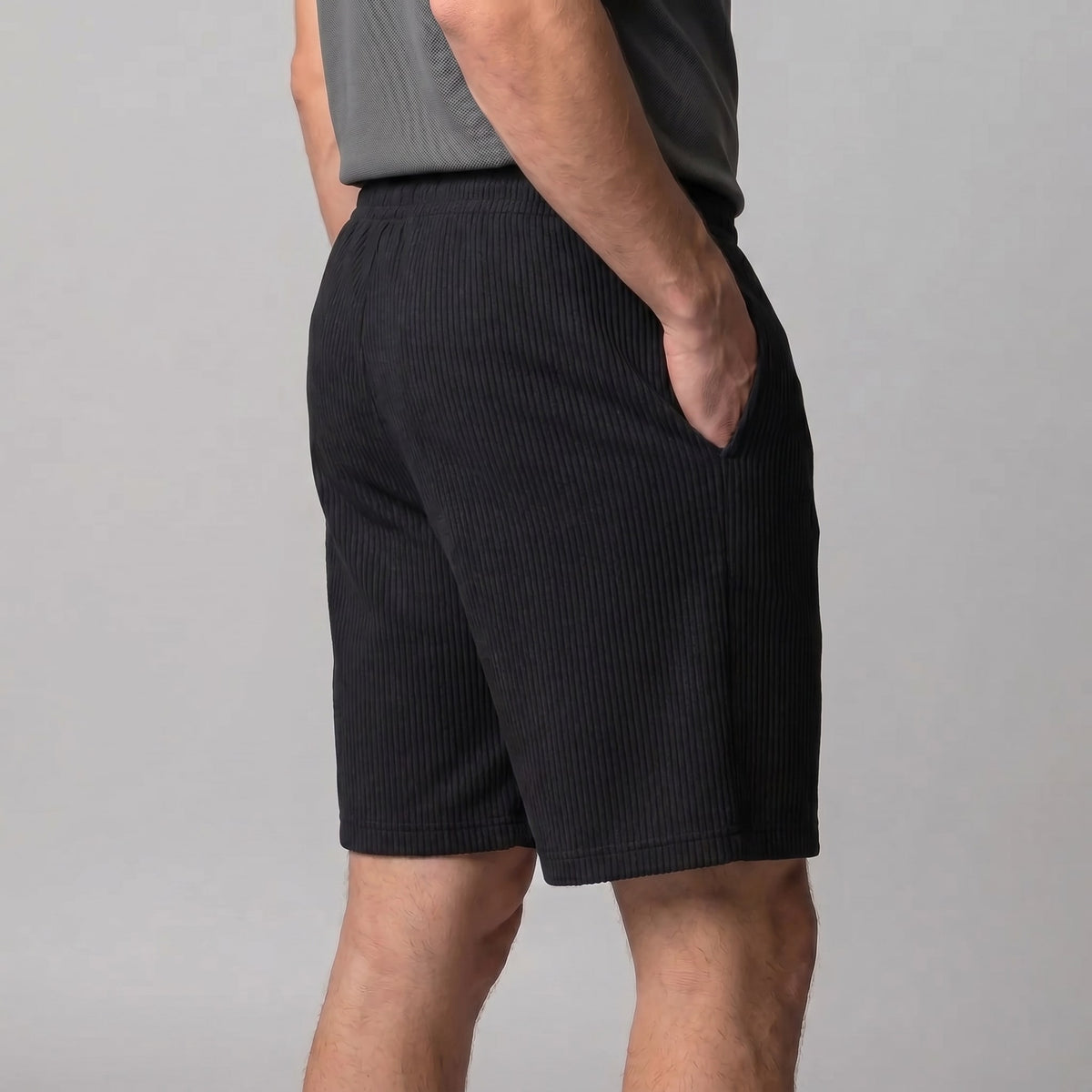 Herren Plisseeshorts mit Elastikbund | Roderich_7