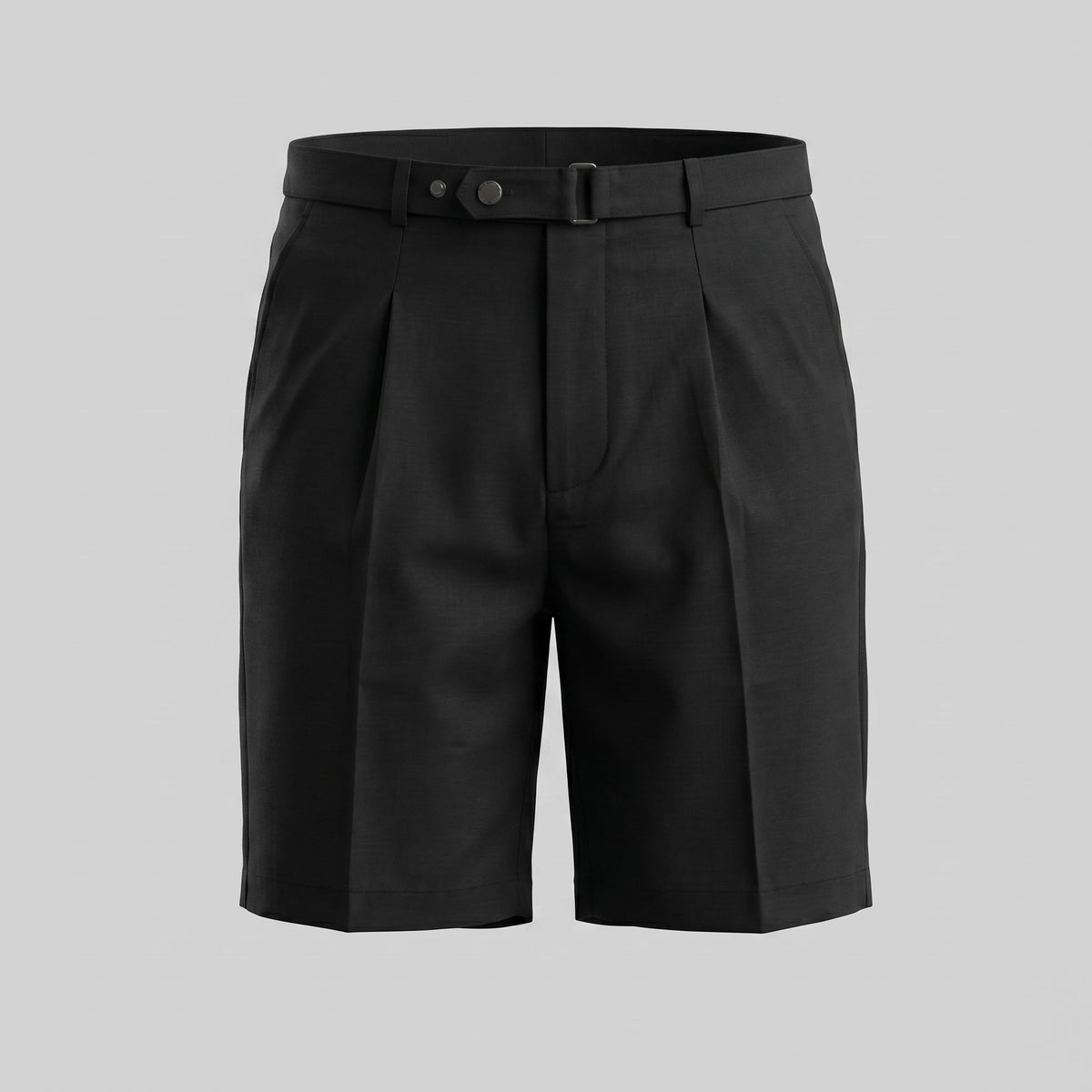 Herren Bundfaltenshorts mit Seitenschnalle | Roman