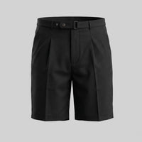 Herren Bundfaltenshorts mit Seitenschnalle | Roman