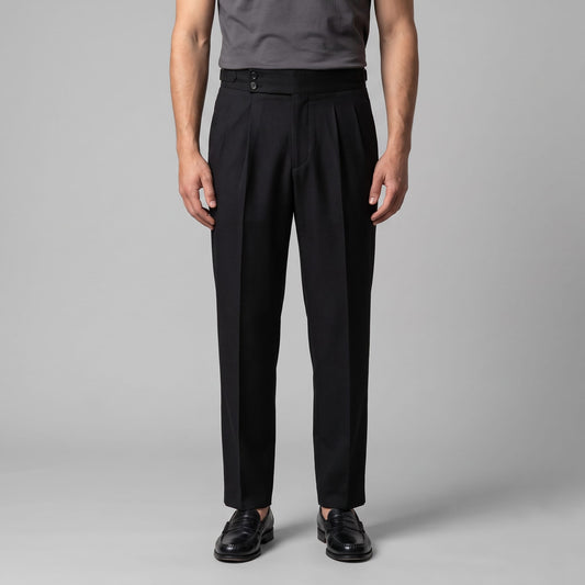 Herren Bundfaltenhose mit Aufschlag | Konrad_1