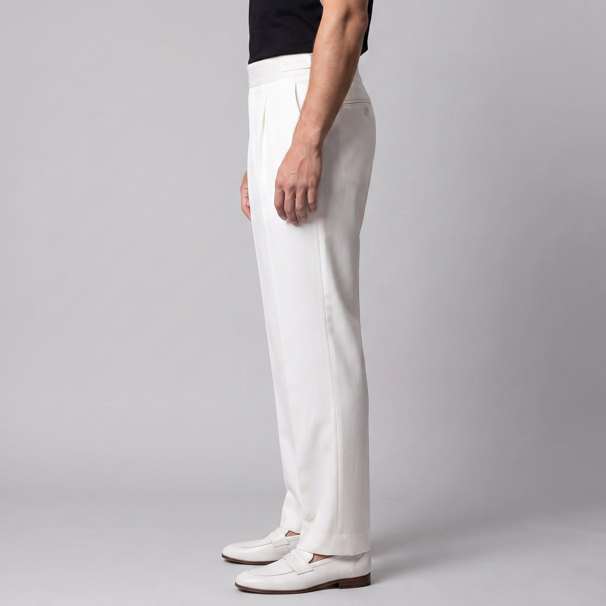 Herren Bundfaltenhose mit Aufschlag | Konrad