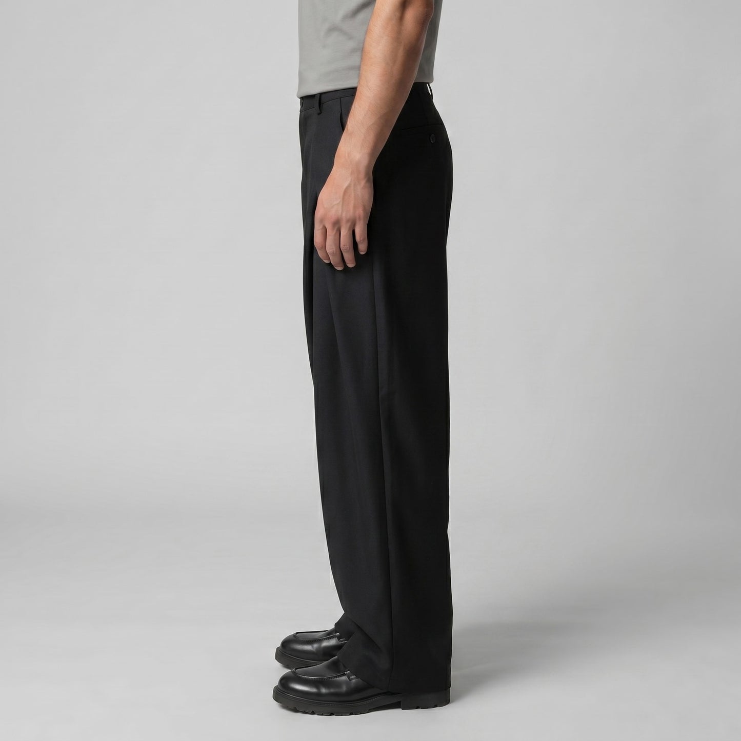 Herren Bundfaltenhose mit weitem Bein | Adam_10