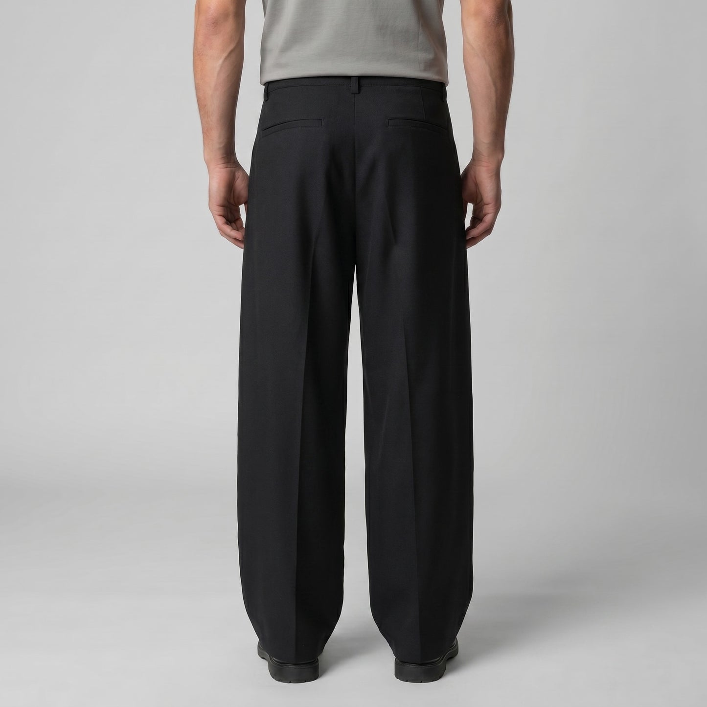 Herren Bundfaltenhose mit weitem Bein | Adam_11