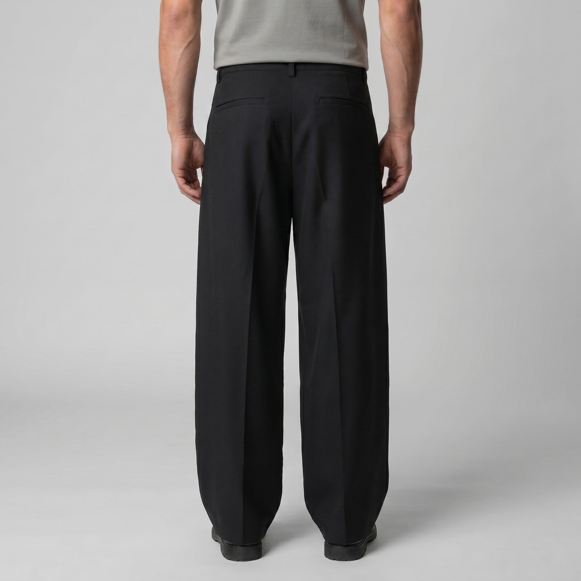 Herren Bundfaltenhose mit weitem Bein | Adam