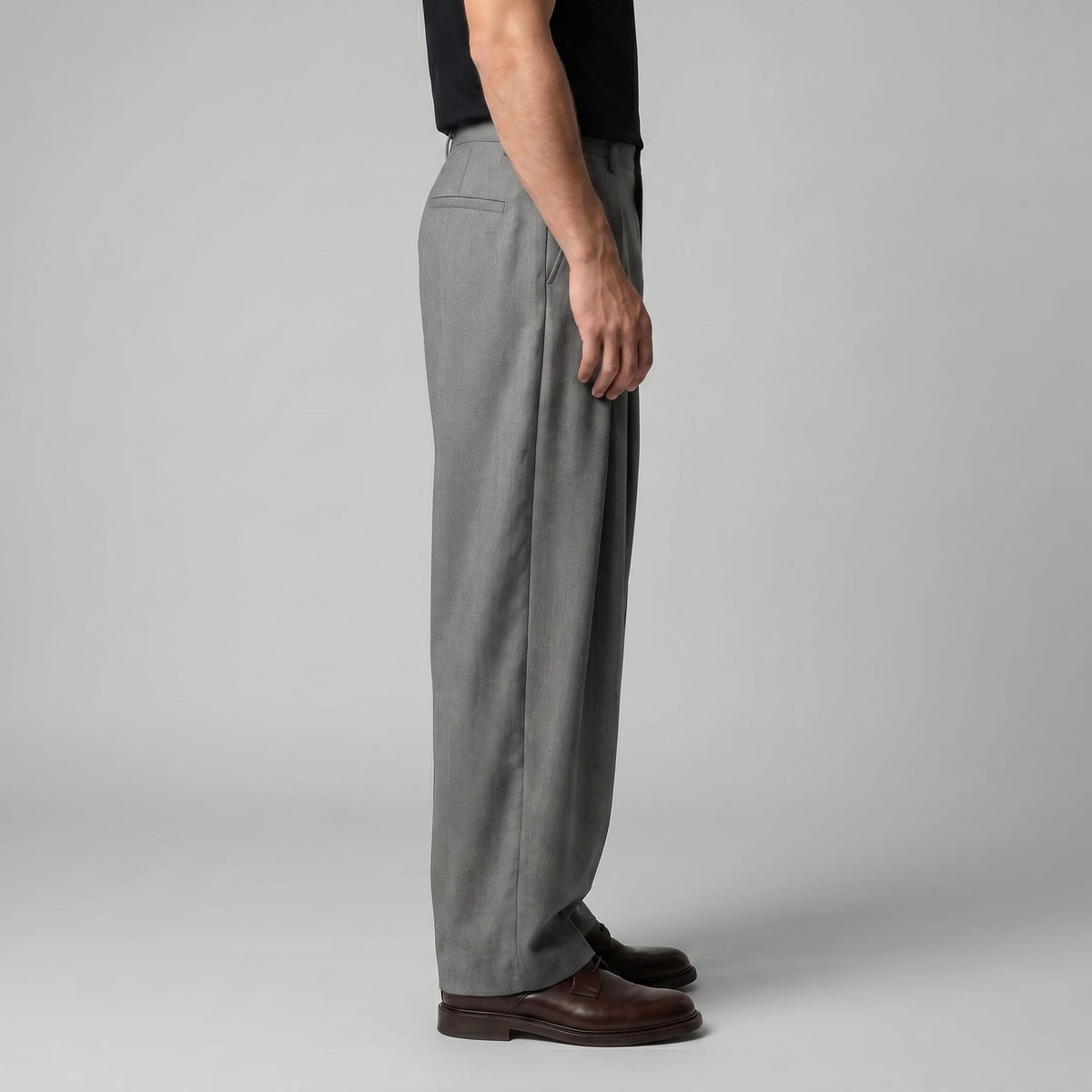 Herren Bundfaltenhose mit weitem Bein | Adam_2