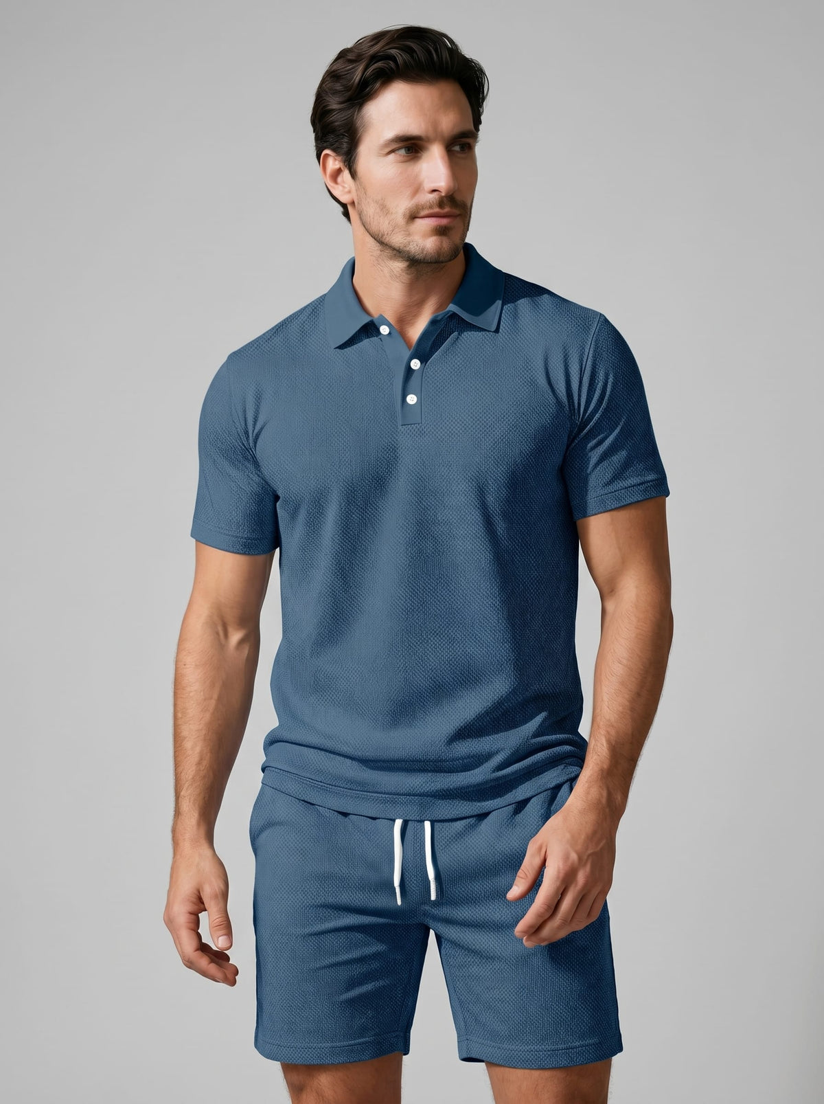 Herren Polo-Set mit Shorts und Kordelzug | Manfred