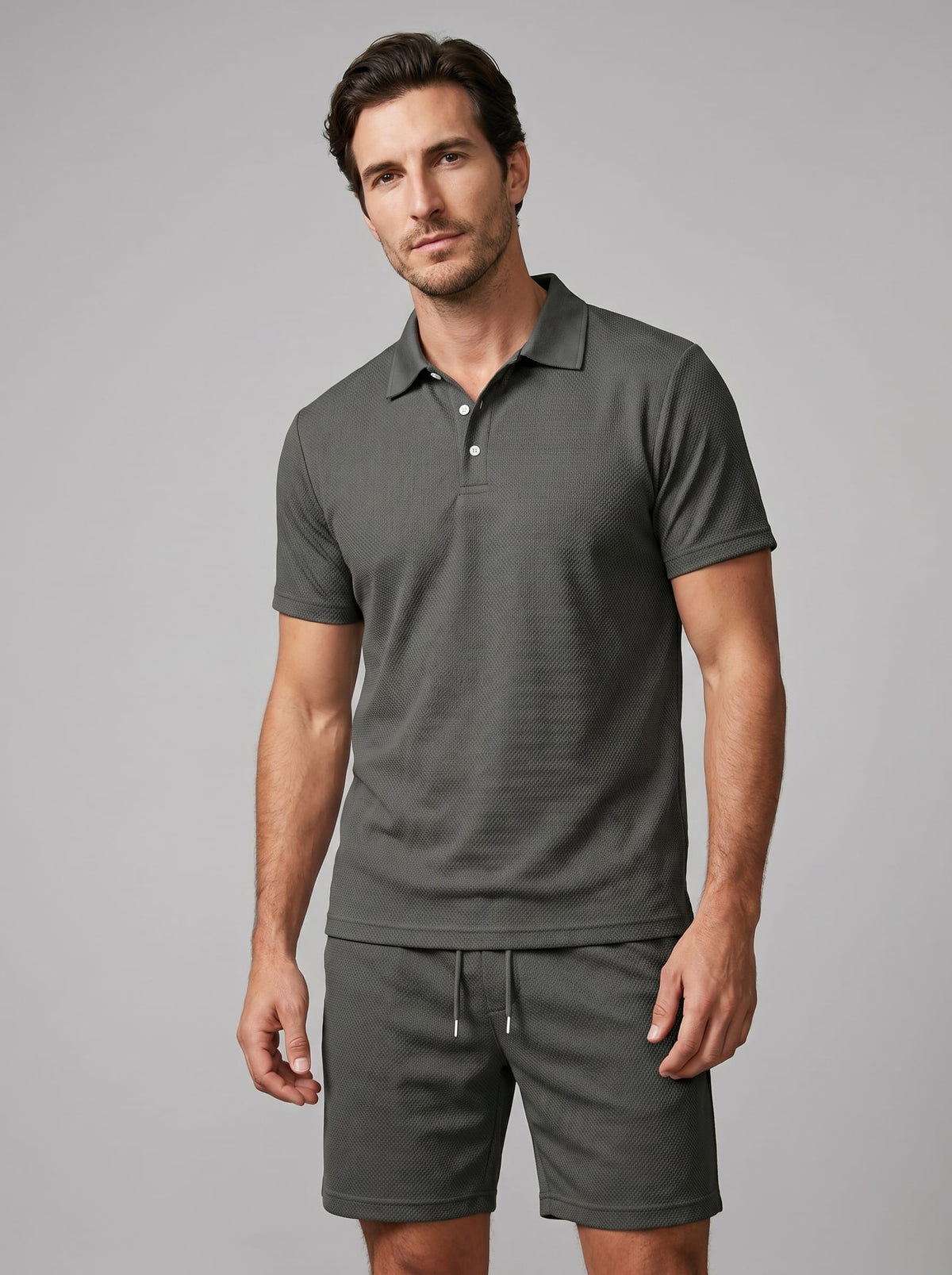 Herren Polo-Set mit Shorts und Kordelzug | Manfred_4