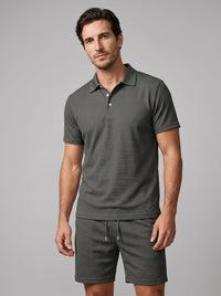 Herren Polo-Set mit Shorts und Kordelzug | Manfred