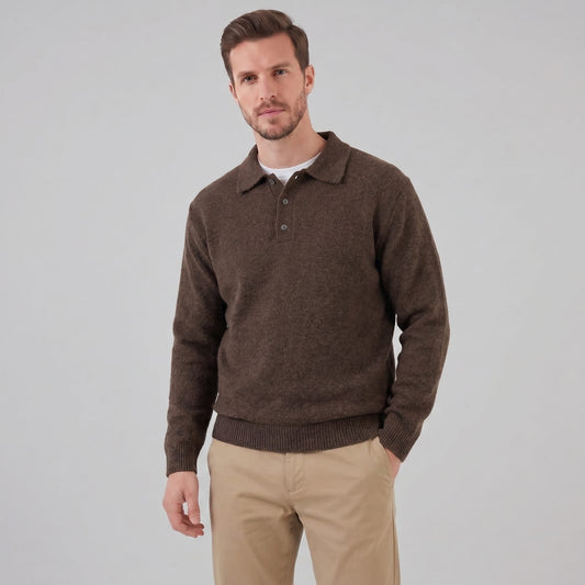 Herren Strickpullover mit Polokragen | Simon_1