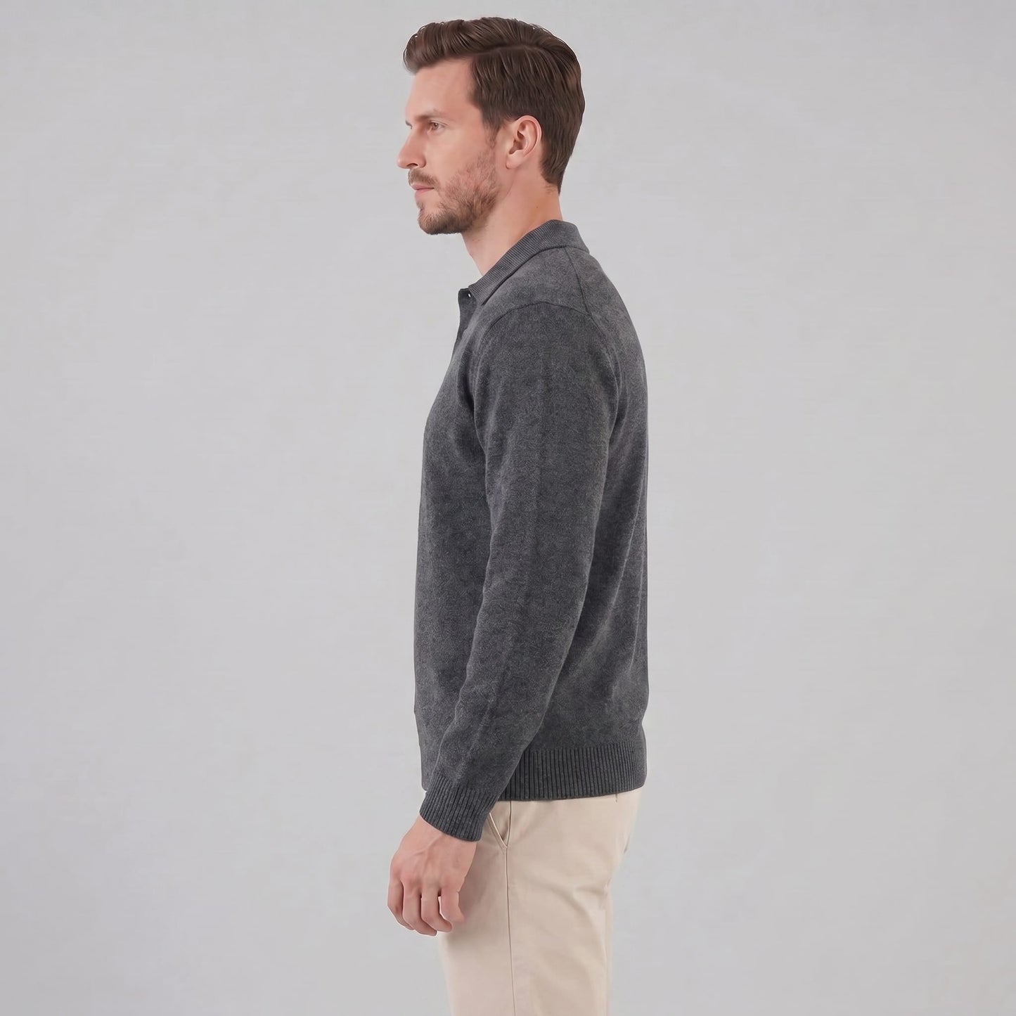 Herren Strickpullover mit Polokragen | Simon_12