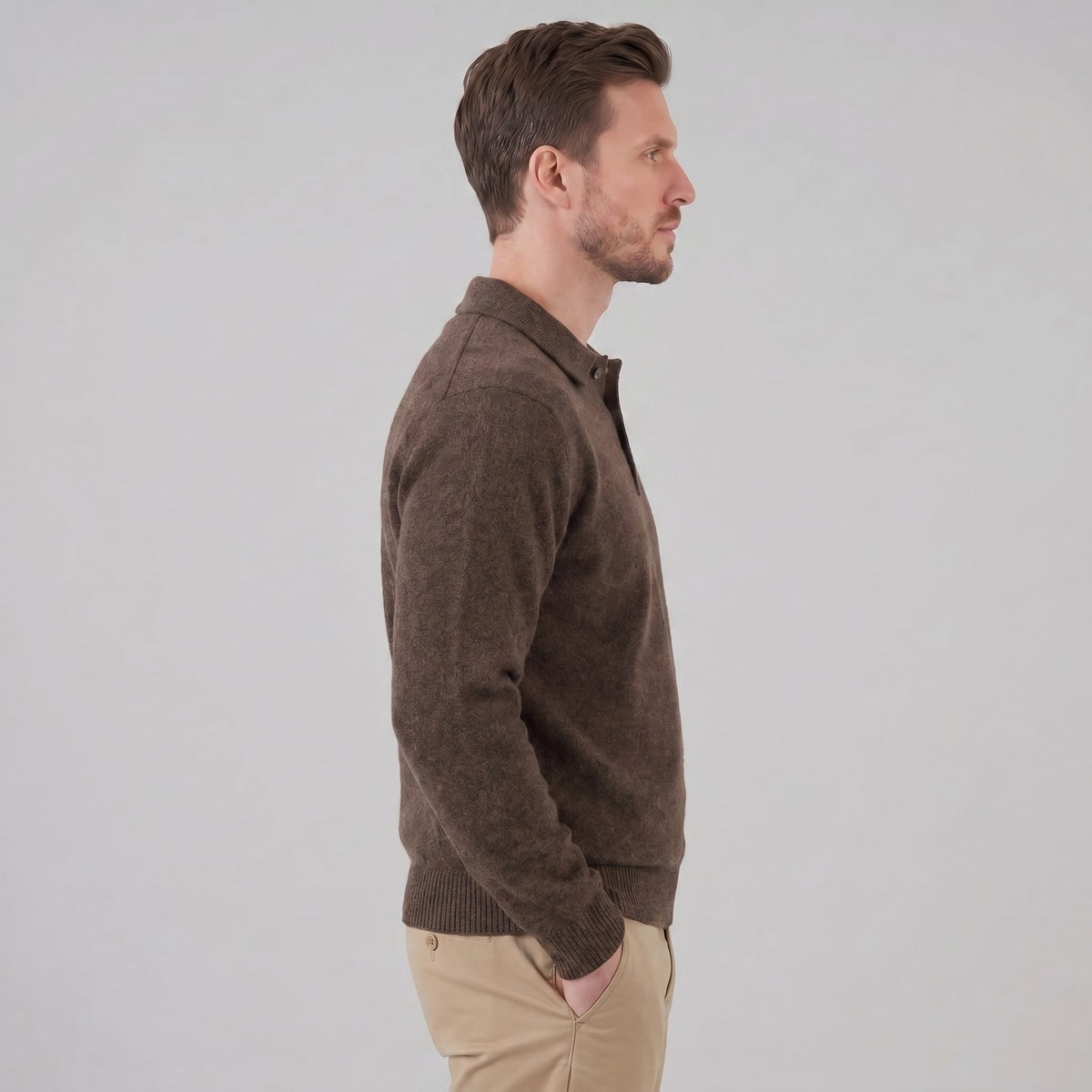 Herren Strickpullover mit Polokragen | Simon