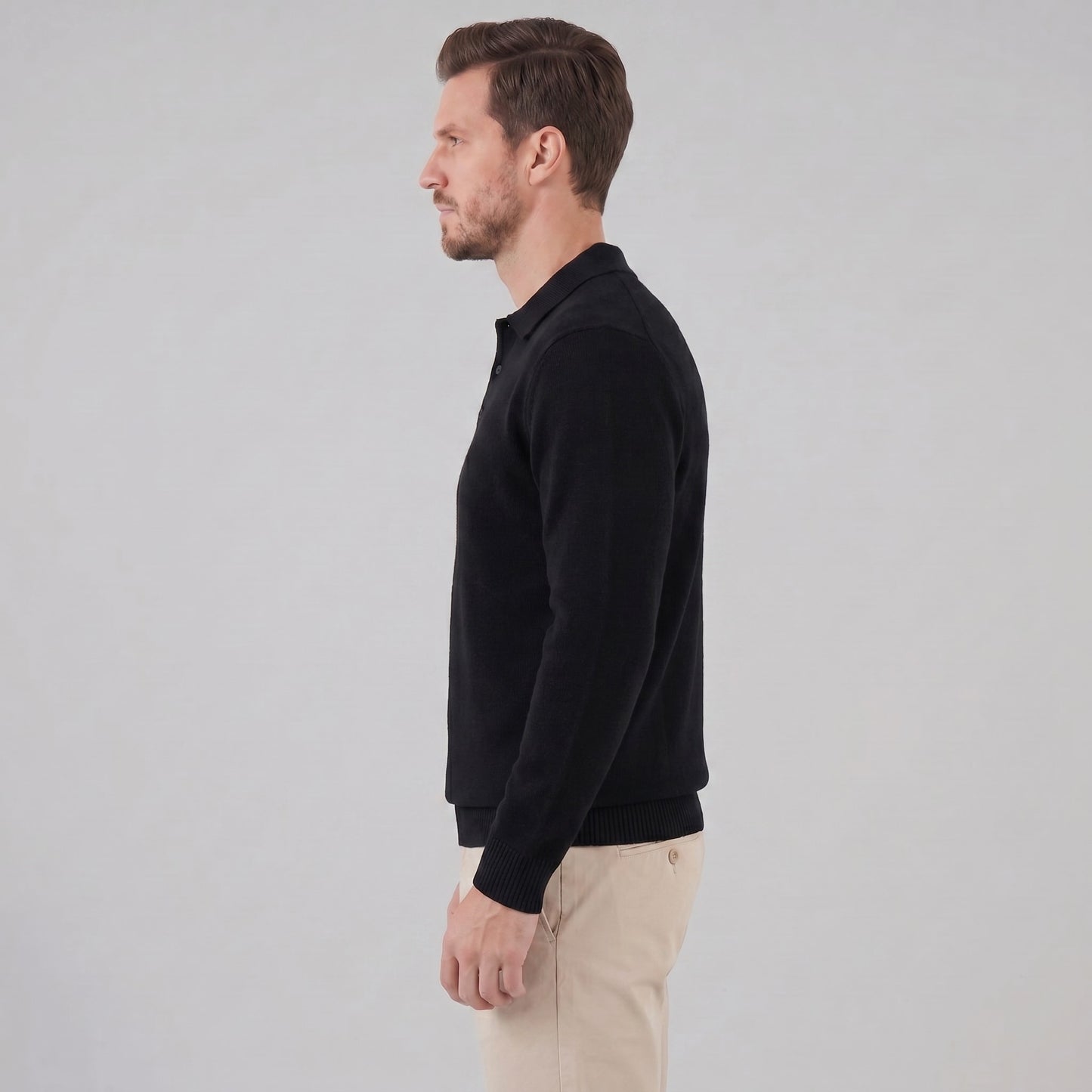 Herren Strickpullover mit Polokragen | Simon_7