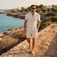 Herren Polo-Set mit Shorts und Reißverschluss | Marcel