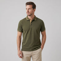 Herren Piqué-Poloshirt mit Kontrastkanten | Friedbert