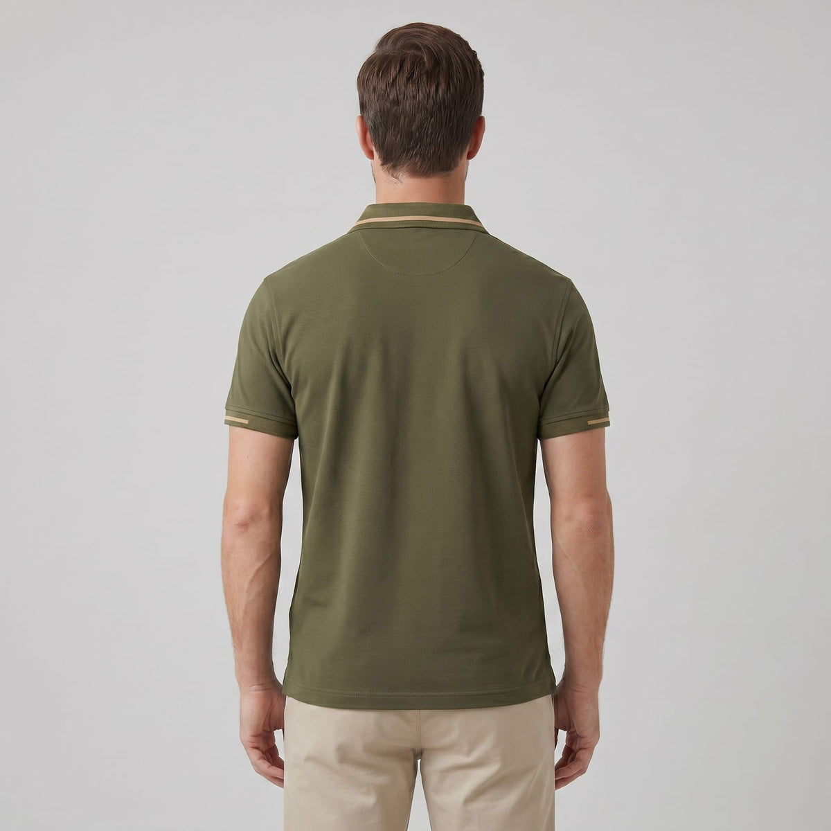 Herren Piqué-Poloshirt mit Kontrastkanten | Friedbert_4