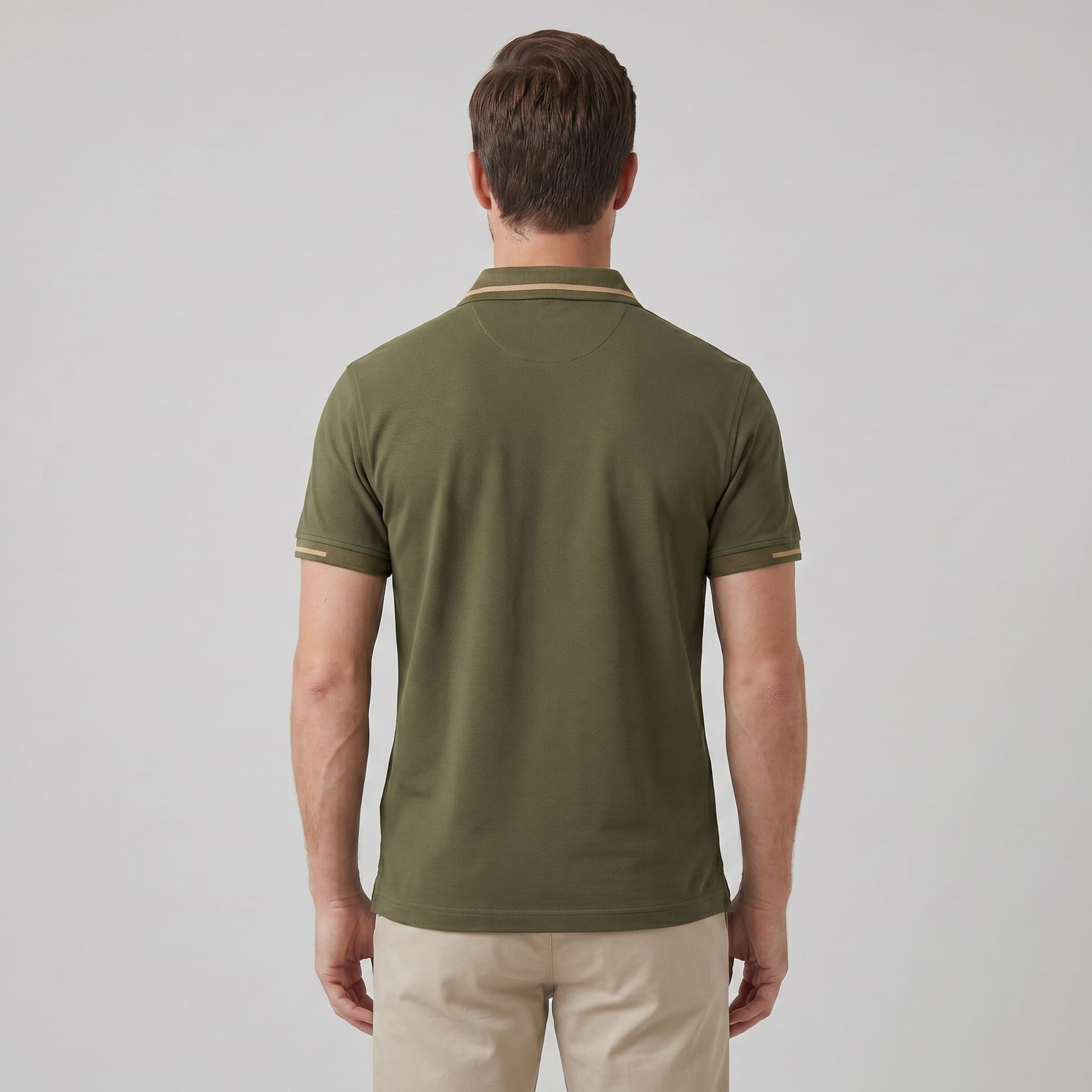 Herren Piqué-Poloshirt mit Kontrastkanten | Friedbert