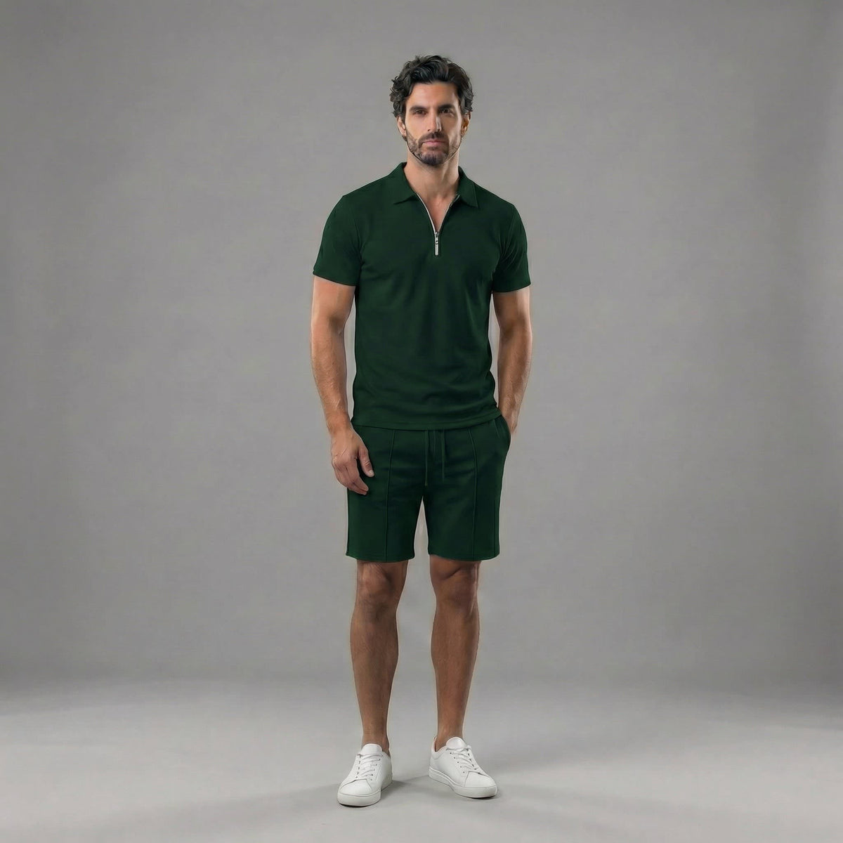 Herren Poloset mit Reißverschluss | Christoph