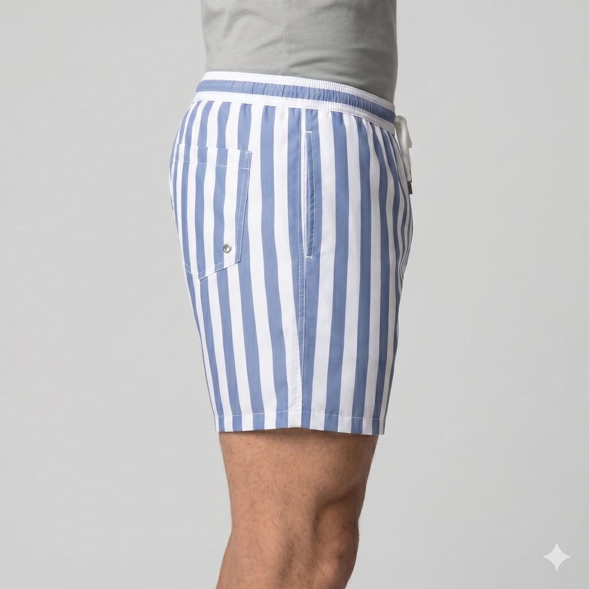 Herren Badeshorts gestreift und schnelltrocknend | Ronald_18