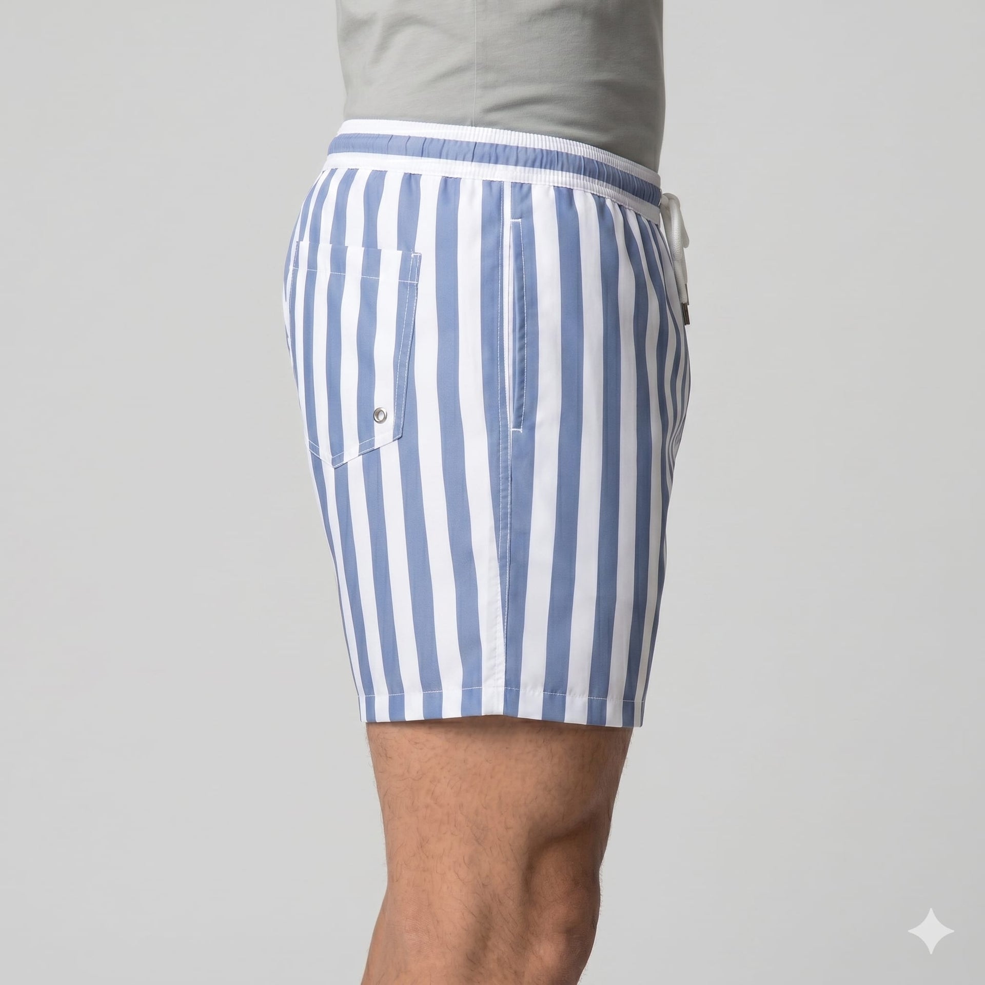 Herren Badeshorts gestreift und schnelltrocknend | Ronald