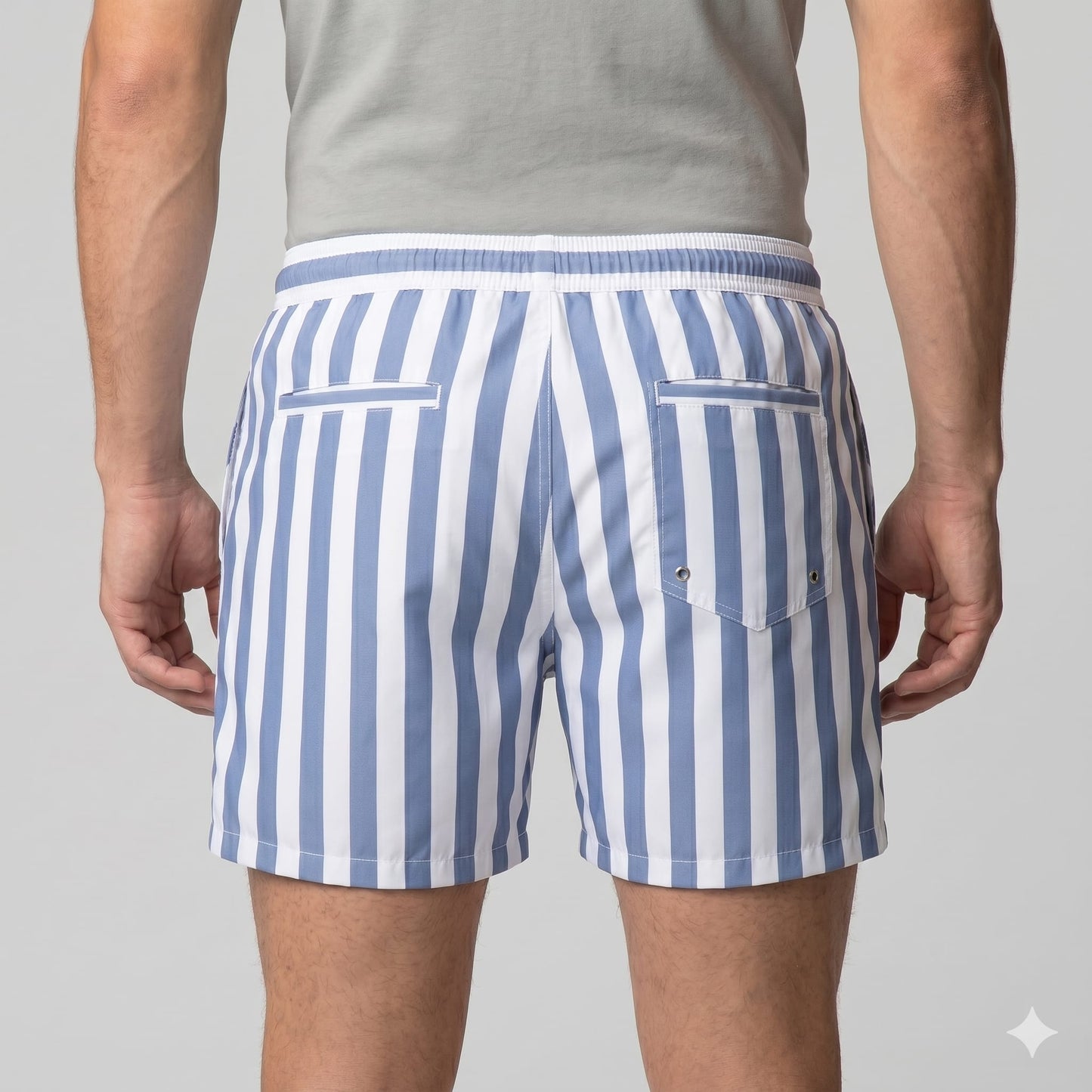 Herren Badeshorts gestreift und schnelltrocknend | Ronald_19