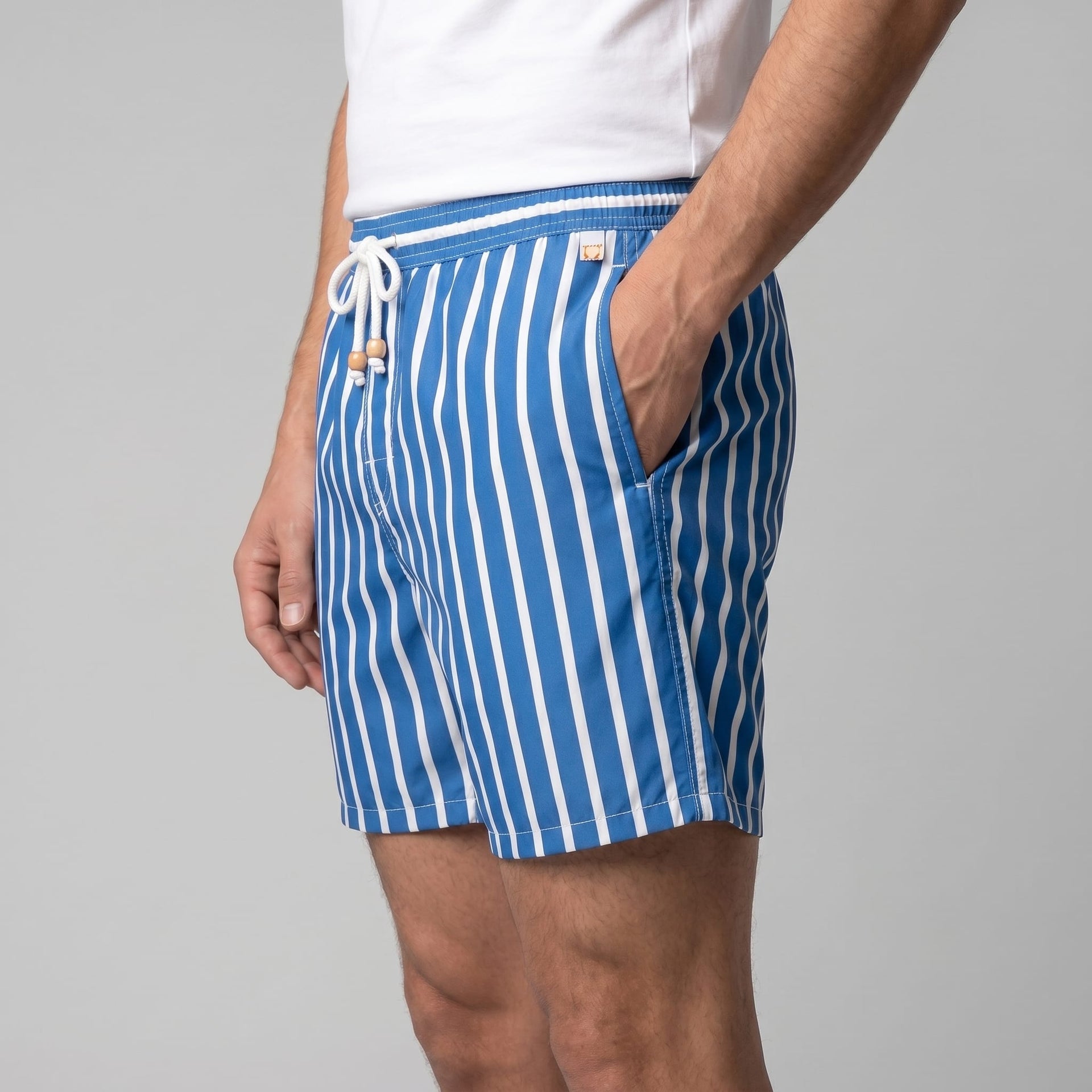 Herren Badeshorts gestreift und schnelltrocknend | Ronald