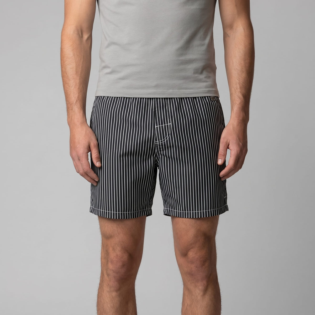 Herren Badeshorts gestreift und schnelltrocknend | Ronald_32