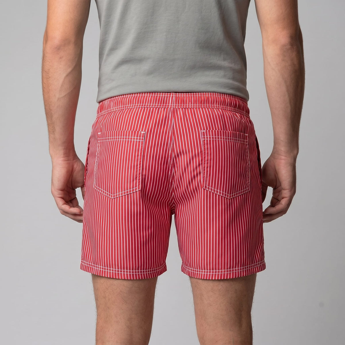 Herren Badeshorts gestreift und schnelltrocknend | Ronald_9
