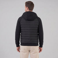 Herren Steppjacke mit Strickärmeln und Kapuze | Wieland