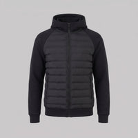 Herren Steppjacke mit Strickärmeln und Kapuze | Wieland
