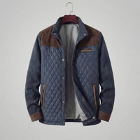 Herren Steppjacke mit Stehkragen und Kontrastpasse | Wilbert