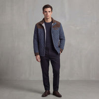 Herren Steppjacke mit Stehkragen und Kontrastpasse | Wilbert
