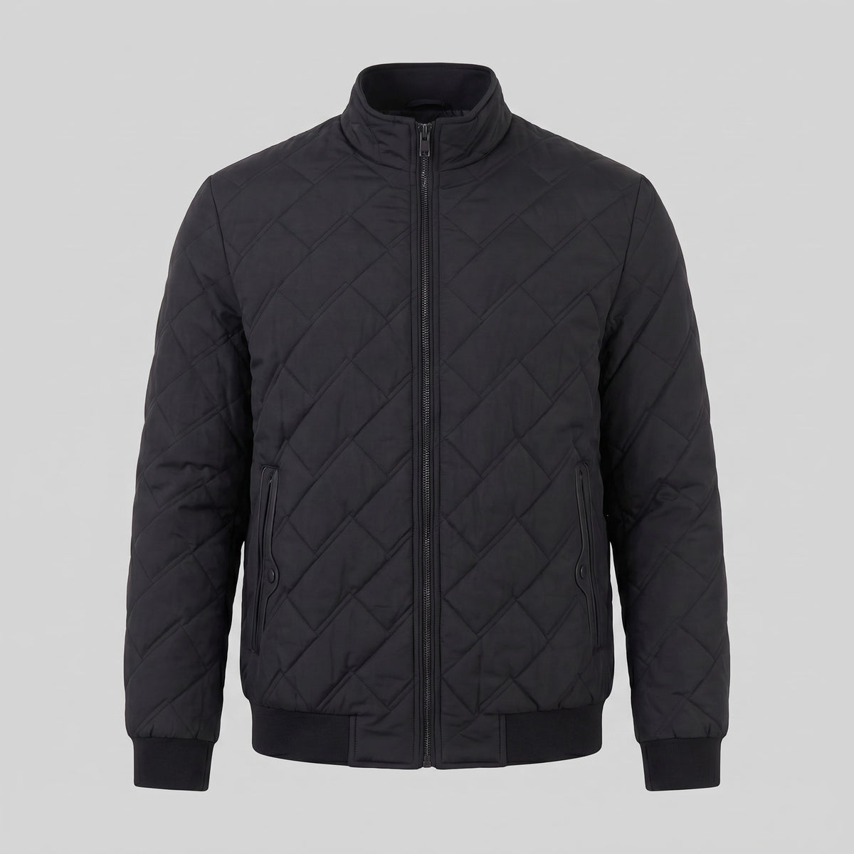 Herren Steppjacke mit Reißverschluss | Wolf