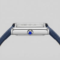 Herren Armbanduhr rechteckig mit Lederarmband | Hein