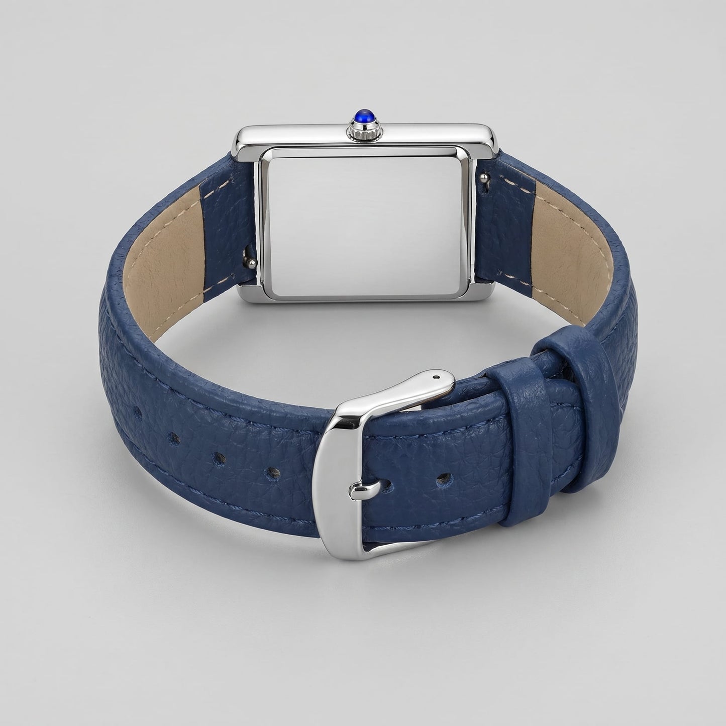 Herren Armbanduhr rechteckig mit Lederarmband | Hein_18
