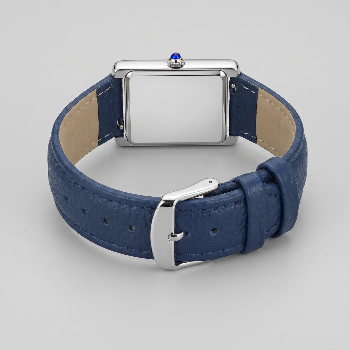 Herren Armbanduhr rechteckig mit Lederarmband | Hein