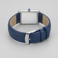 Herren Armbanduhr rechteckig mit Lederarmband | Hein