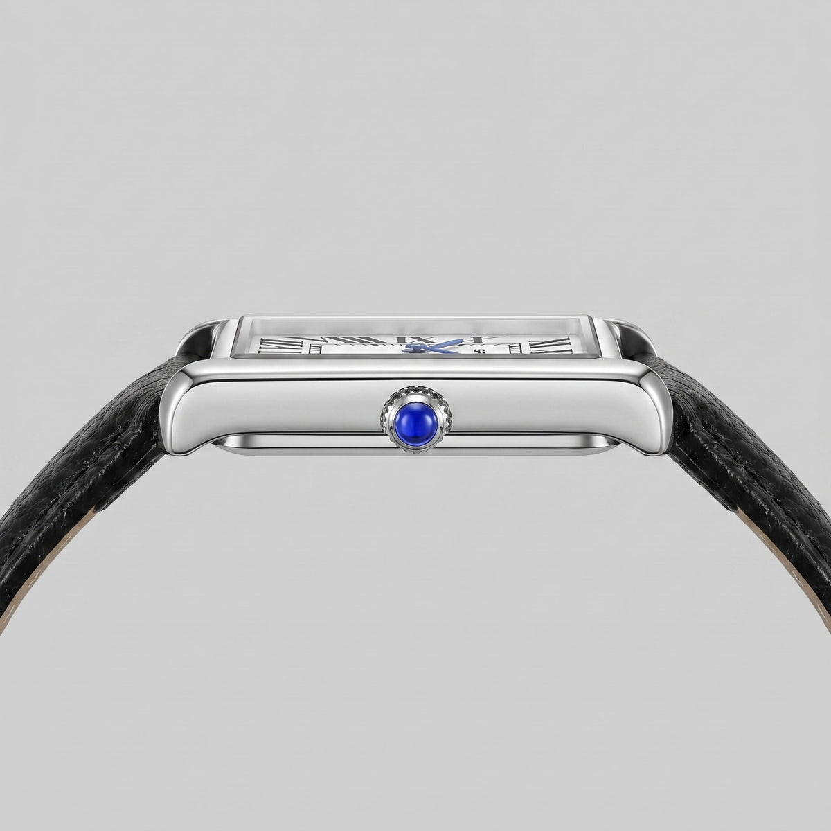 Herren Armbanduhr rechteckig mit Lederarmband | Hein_2